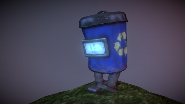 Trash Bot 3D Model