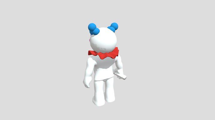Clowny from piggy asset ripped 3D Model