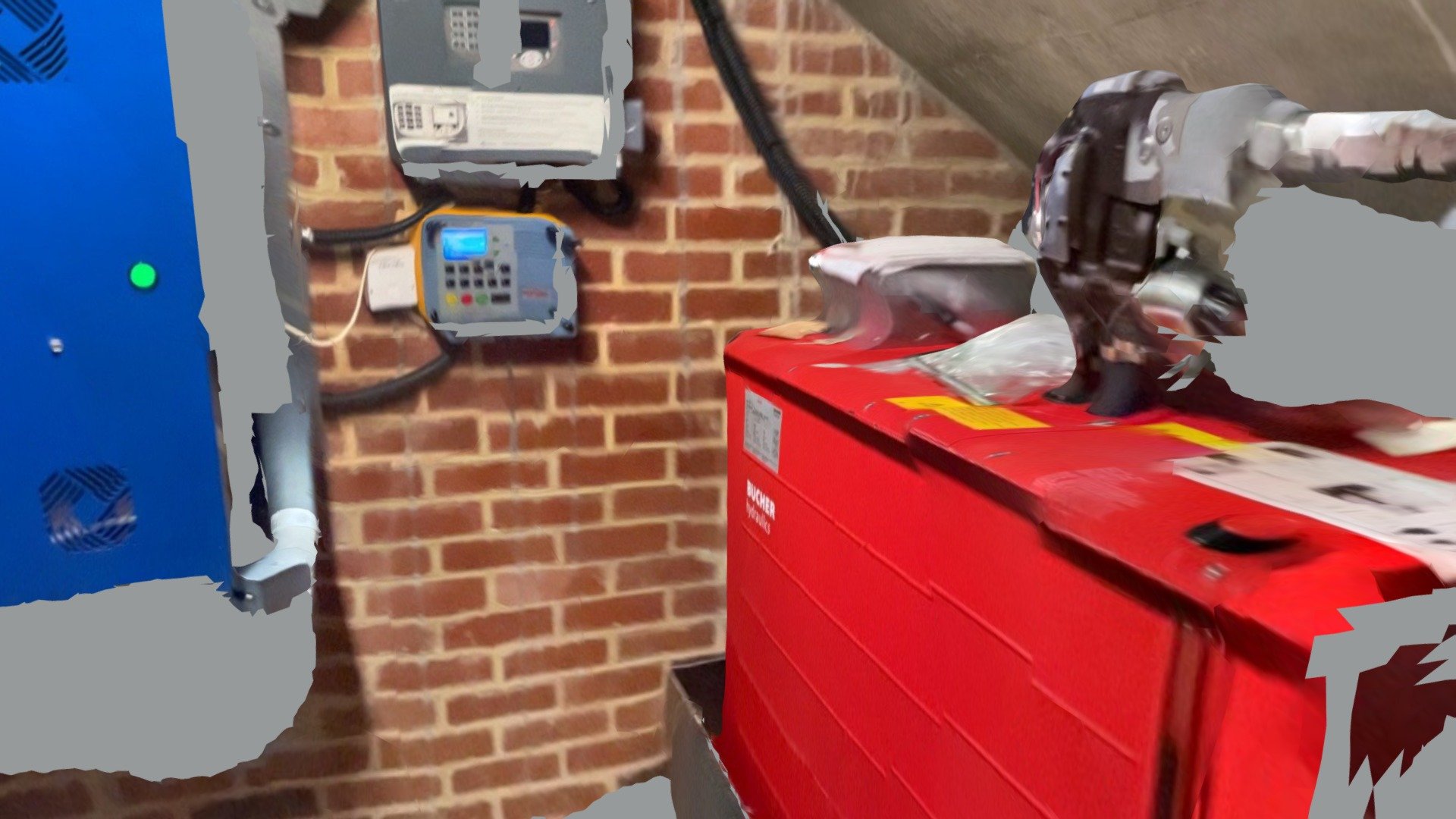 Plant room 3d scan