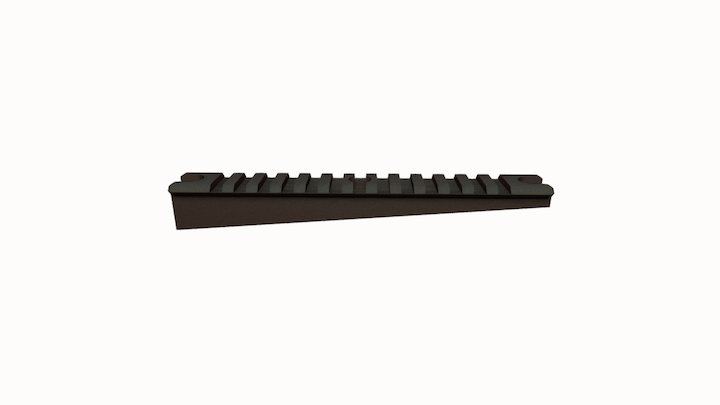 Tilted Rail 3D Model