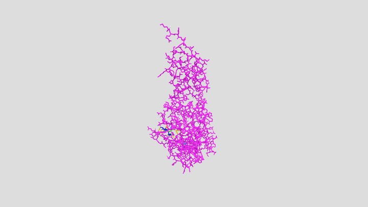 Papain-like protease with it's inhibitor VIR-250 3D Model