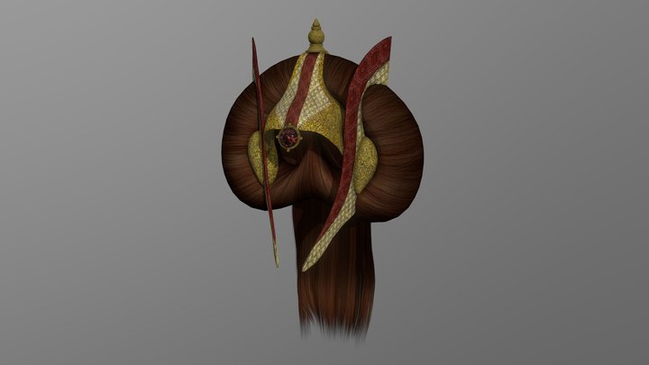 Fantasy Queen Headdress 3D Model