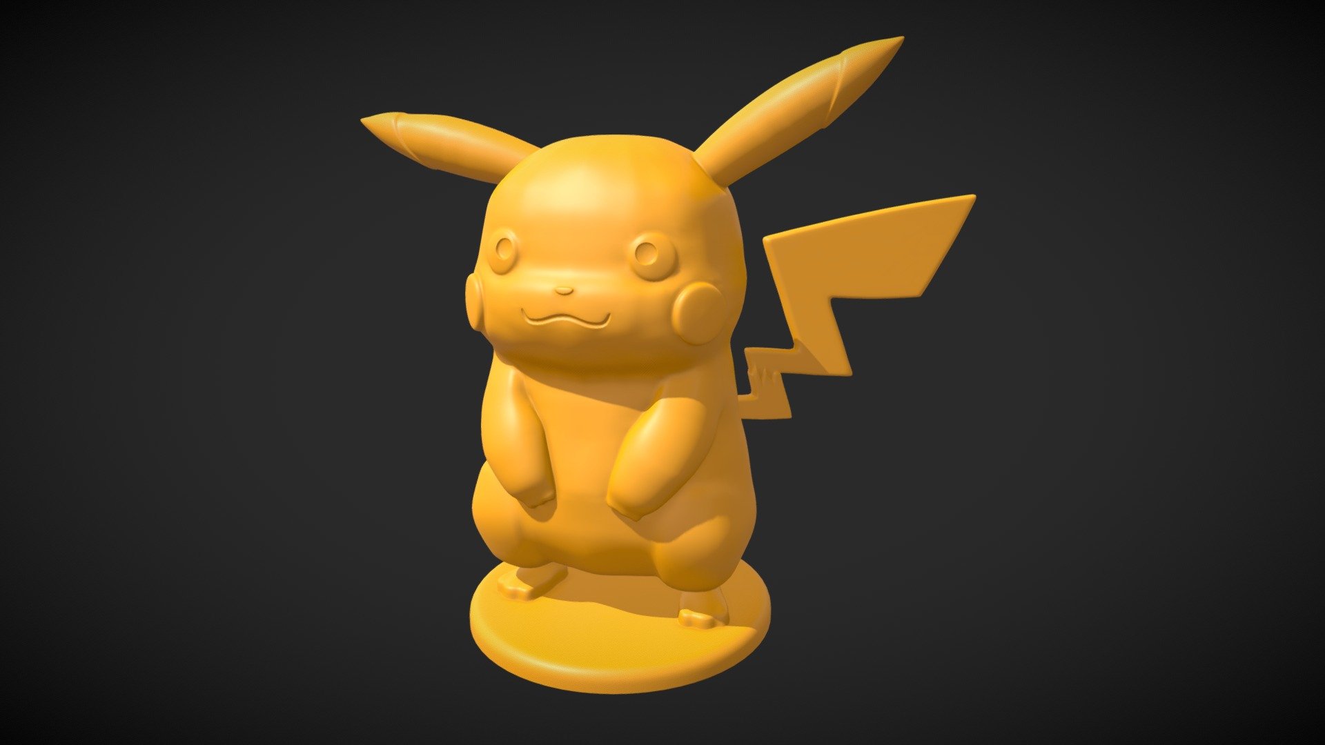Pikachu For 3d Printing Download Free 3d Model By Solenne Marty