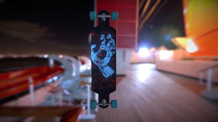 Longboard 3D Model