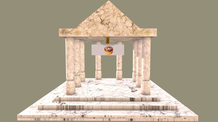 Doughnut temple 3D Model
