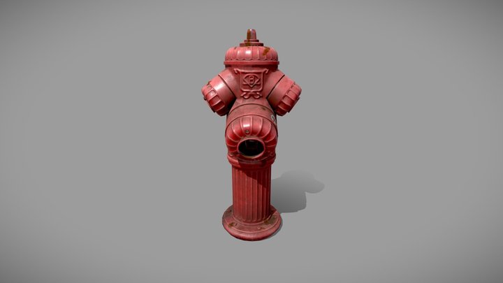 Old French Hydrant 3D Model