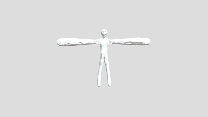 mutant monster zombie 3d model 3D Model
