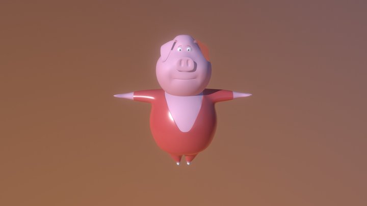 Pig - Gunter ( Sing Movie 2016 ) 3D Model