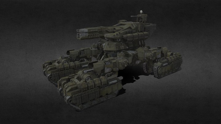 Artillery Tank SMT-043 3D Model