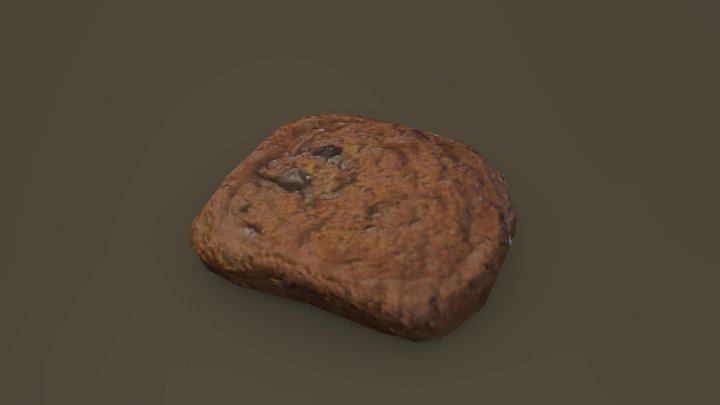 Oily Fast Food Cookie - Game Ready 3D Model