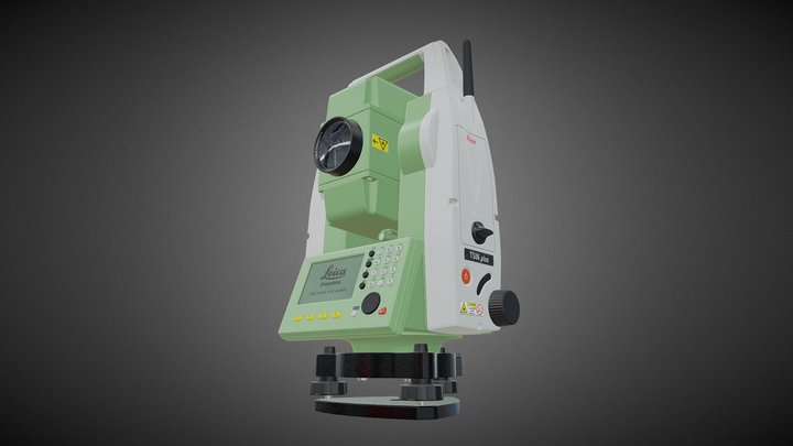 Leica TS06 plus R1000 3D model 3D Model