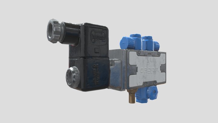 single-acting solenoid 3D Model