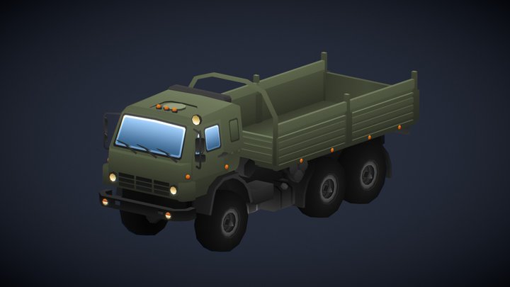 KamAZ 5350 3D Model