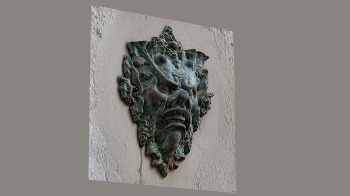 Ornate Metal Face near Penn Station, NY – Free 3D Model STL
