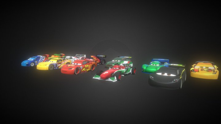 (REUPLOAD) cars 2 world grand prix racers 3D Model