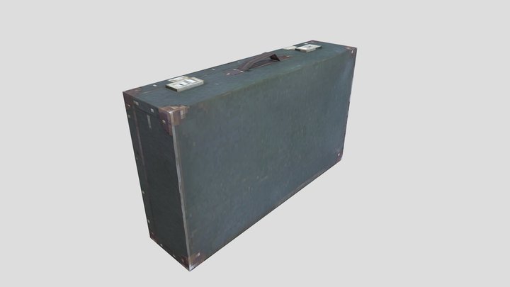 Suitcase - PS1 Low Poly – Free 3D Model STL