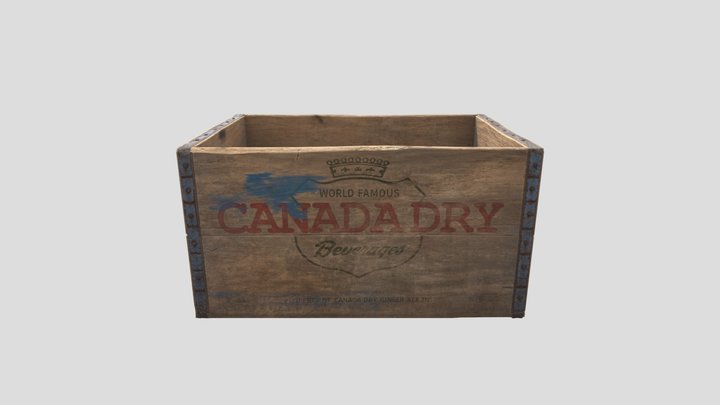 Vintage Wooden Drinks Crates 02 3D Model