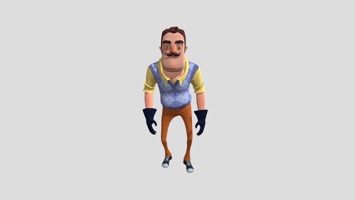 Hello Neighbour Pre Alpha - The Neighbour 3D Model