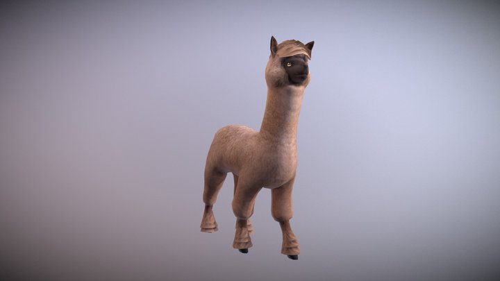 Alpaca - enthusiastic 3D Model