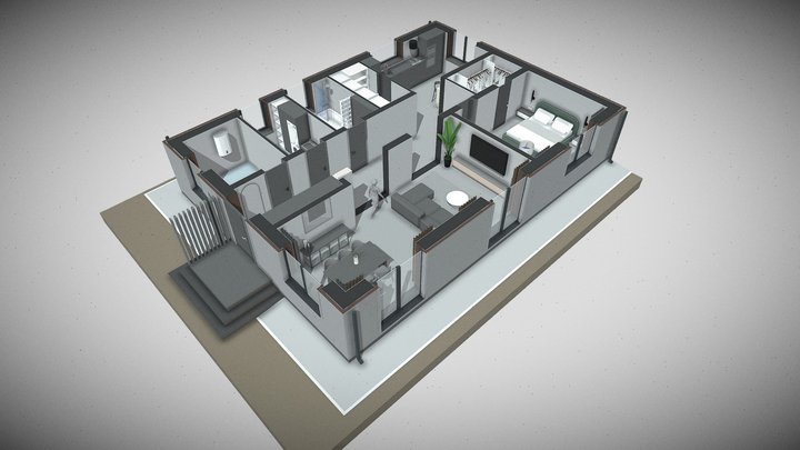 АС - г_ Бобруйск, ул_ Шевченко, 56 3D Model