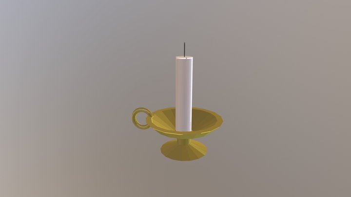 Candle - Own Shadow VR 3D Model