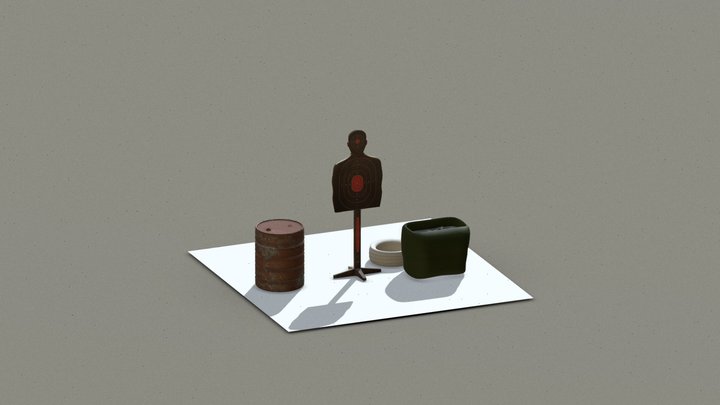 Center Of Mass Training Target Shooting 3D Model