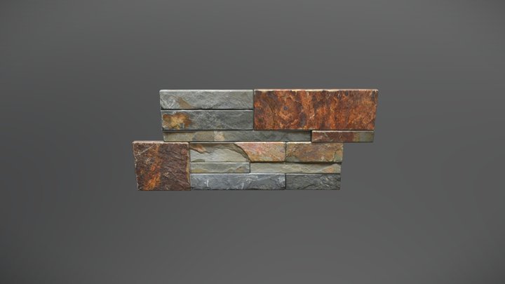 Pared_Piedra_01 3D Model