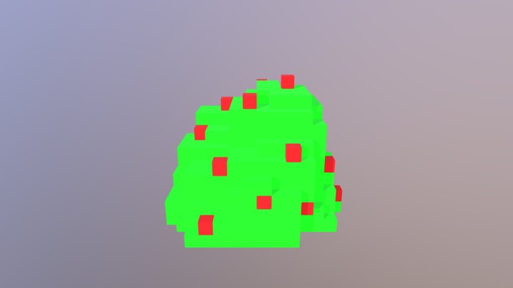 Berry Bush 3D Model