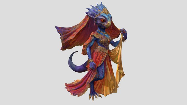 Drakthari Ceremonial Flameweave - wedding dress – Gratis 3D-model STL