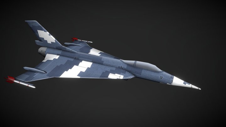 F-16 - LowPoly - Mobile Game Model 3D Model