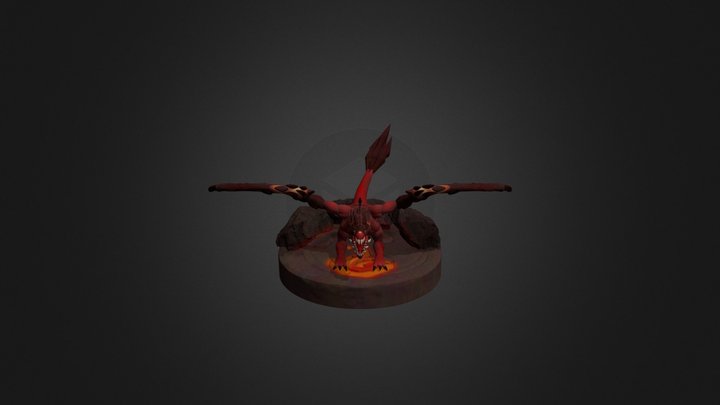 Fire Dragon 3D Model