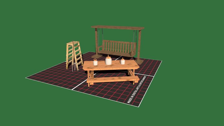 DAE 5 Finished props - Grandma's House 3D Model
