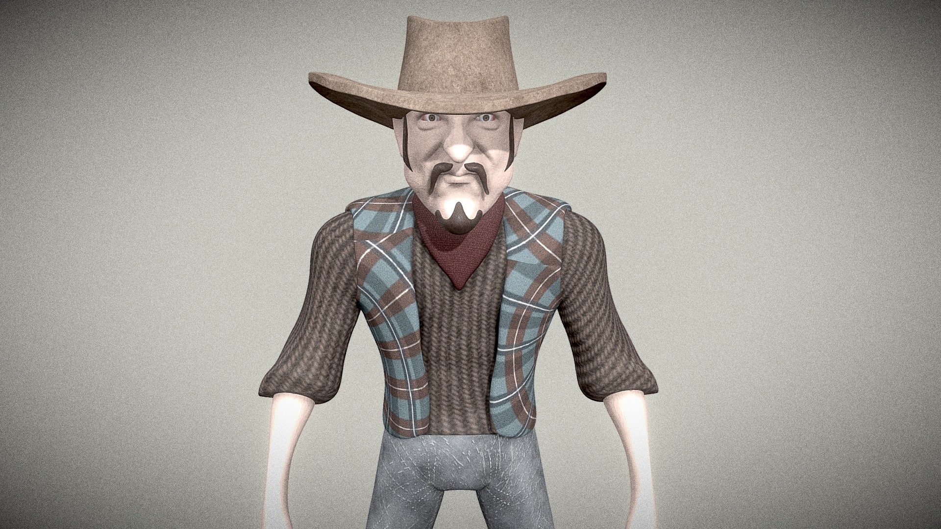 Cowboy Full Body Character ( Updated ) - Buy Royalty Free 3D model by ...