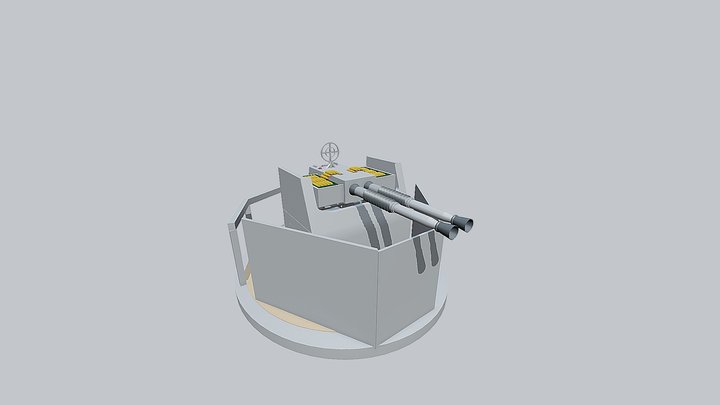 AA Cannon 3D Model