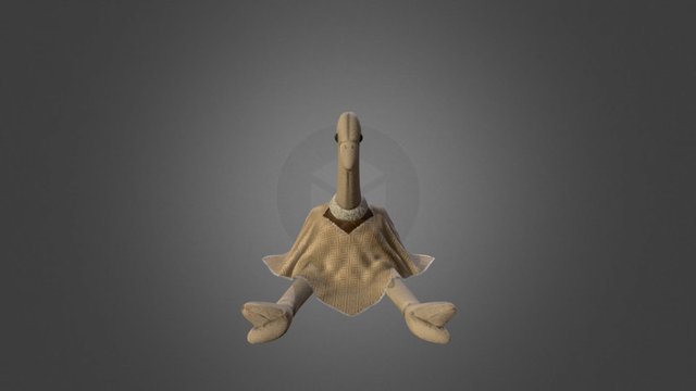 Stretch the Ostrich 3D Model