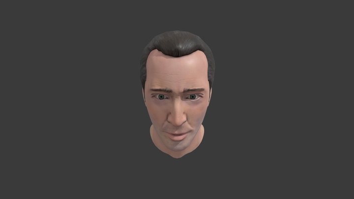Nicolas Cage Bust 3D Model