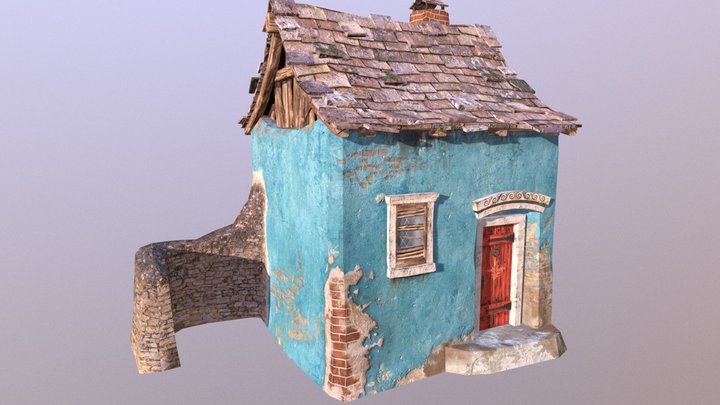 Old Derelict House 3D Model
