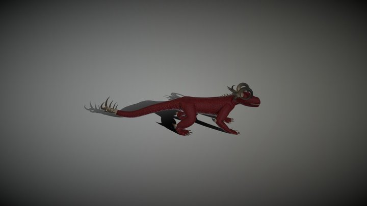 scary lizzard 3D Model