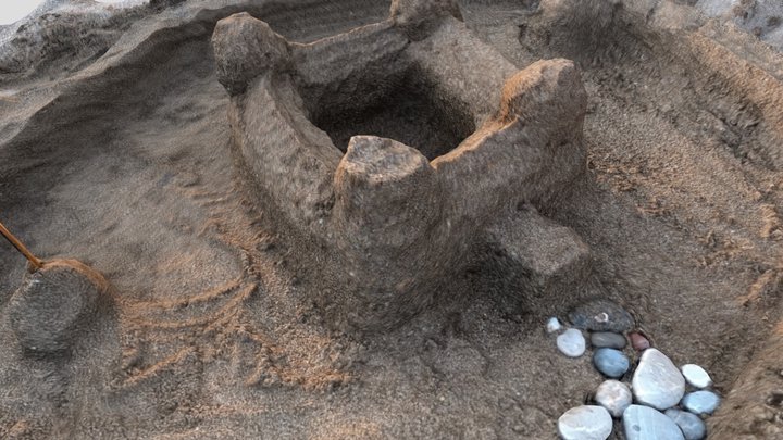 Sand Castle 3D Model