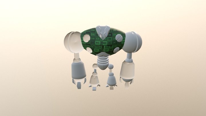 Robot Torso Textured 3D Model