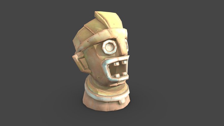 ancient maya statue 3D Model