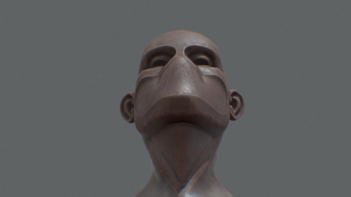Z Old Face 3D Model