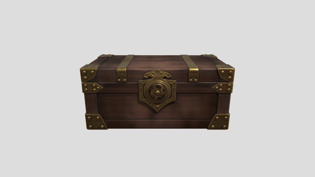 Brass-Banded Treasure Chest