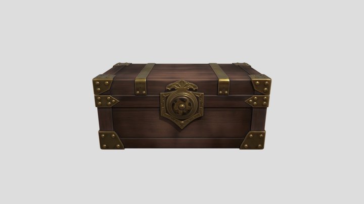 Brass-Banded Treasure Chest – Modèle 3D gratuit STL