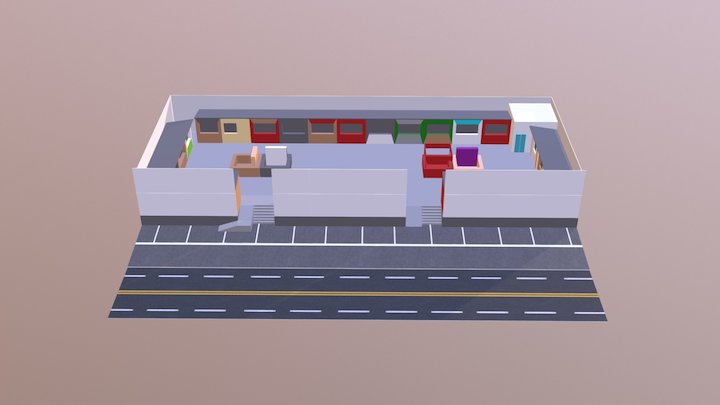 Truck Park V2 3D Model
