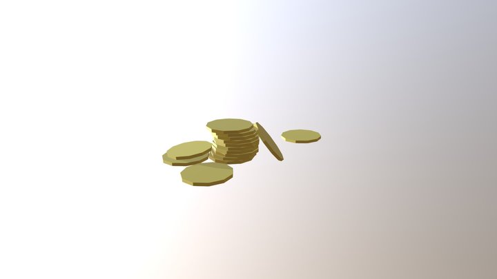 Coin pile 3D Model