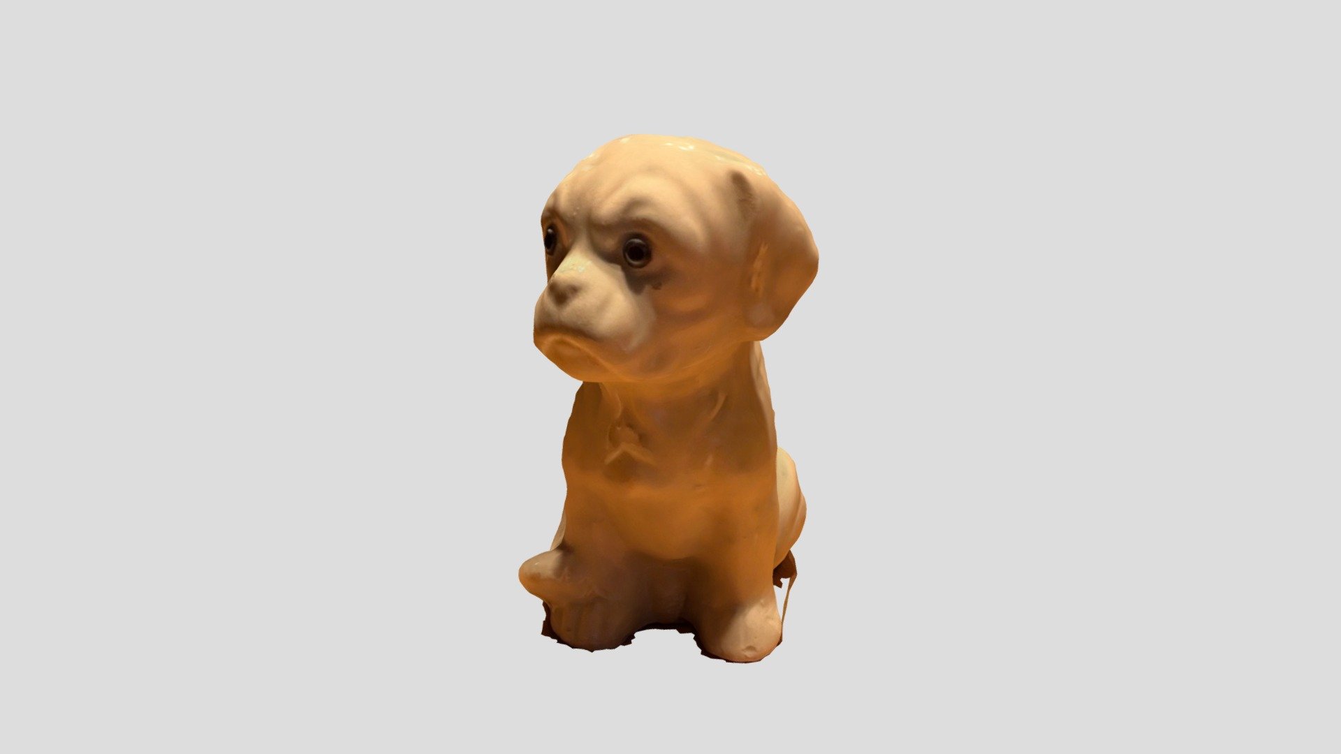 White ceramic dog figure Download Free 3D model by DaceJoy [ebde55d