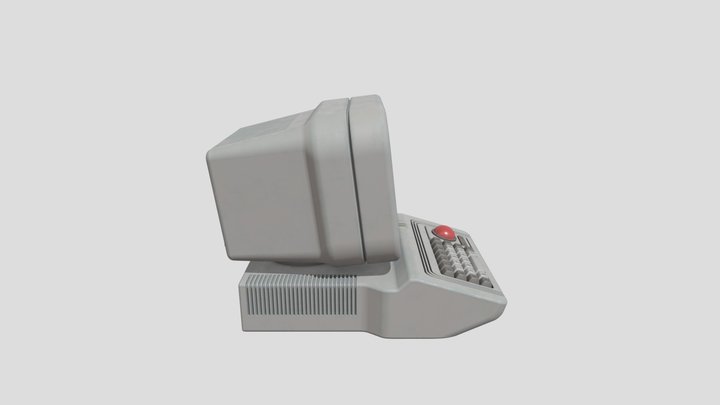 Retro Computer 3D Model