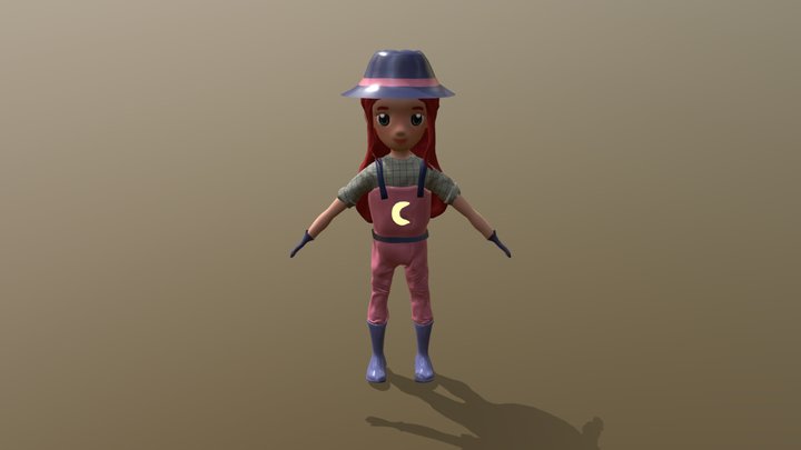 Ophelia - Fisherwoman Outfit 3D Model