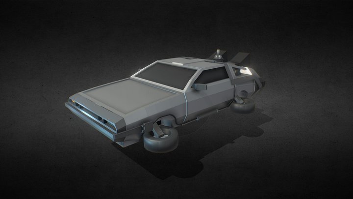 DeLorean 3D Model